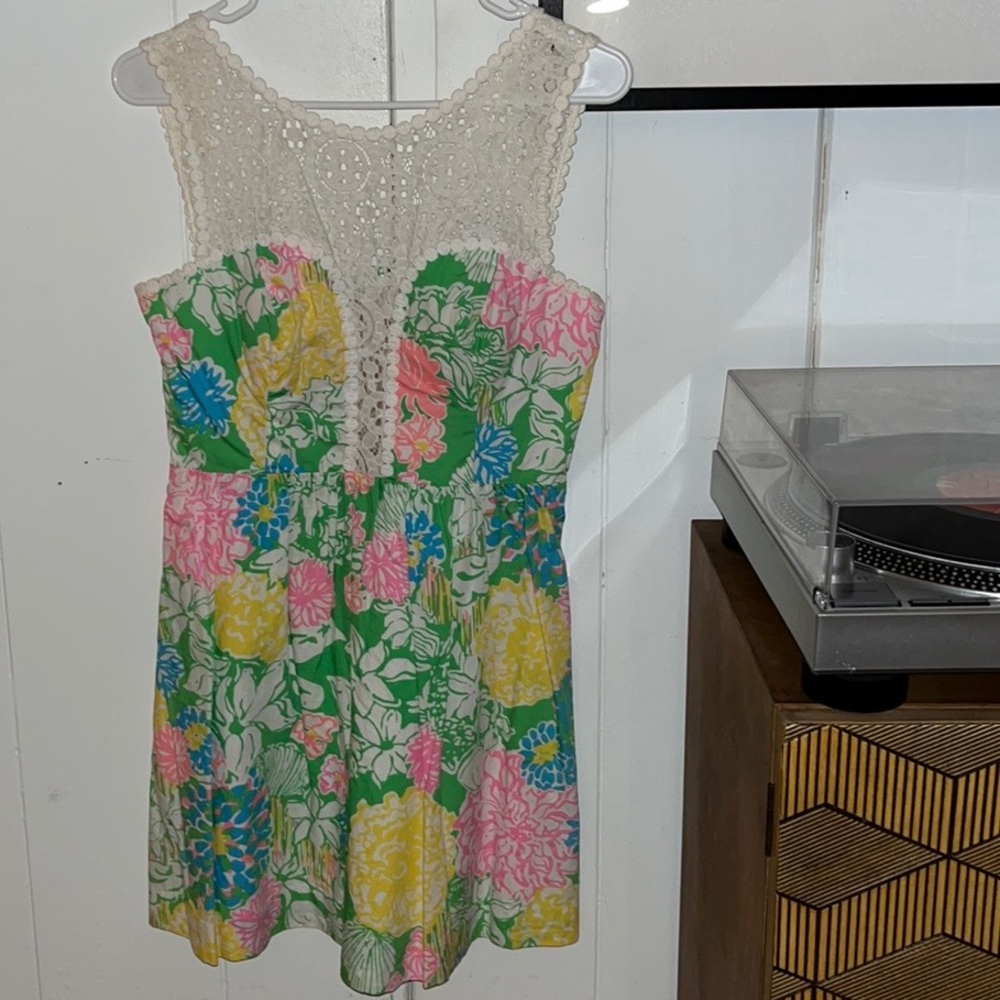 Lily Pulitzer Size 4 Bright & Lacy Summer Dress